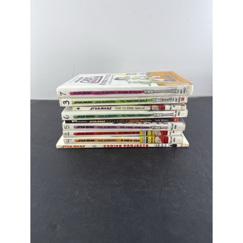 Star Wars Jedi Academy Book Lot 8 Books Return Of The Padawan Phantom Bully